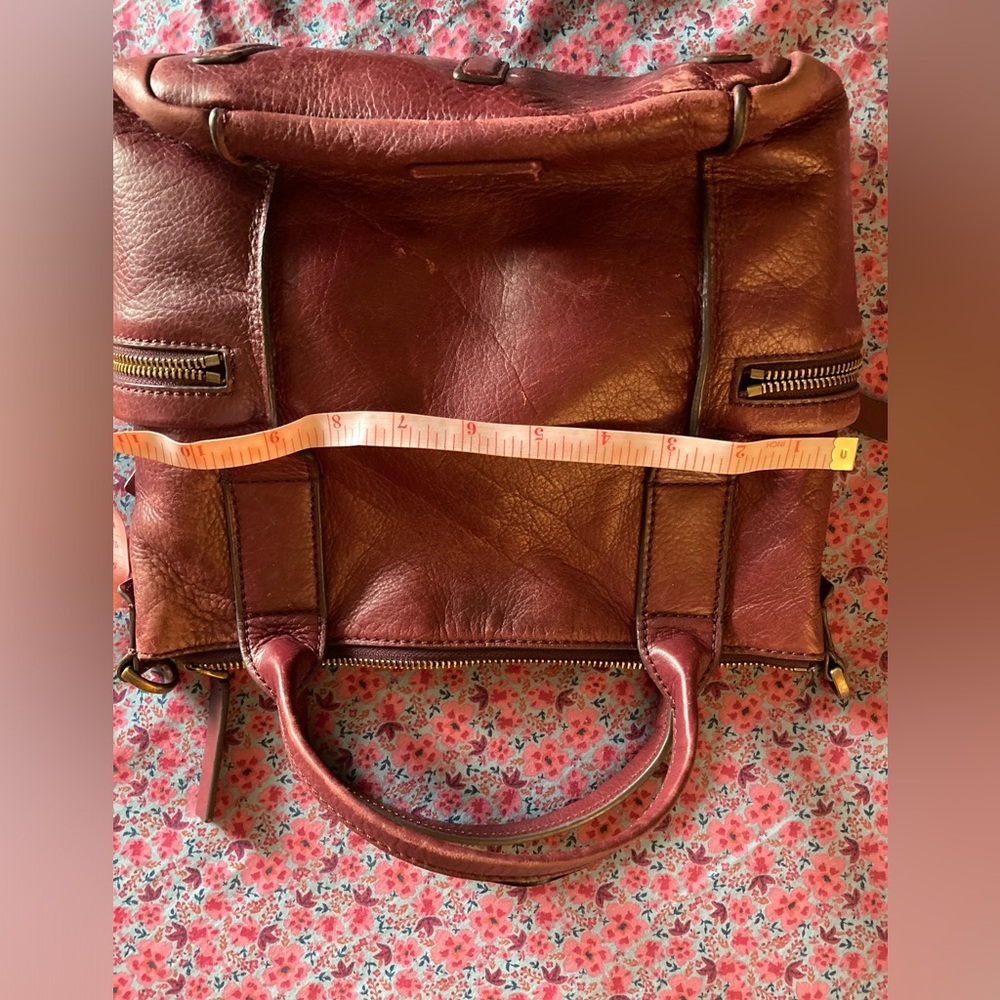 Fossil Emerson Burgundy Medium Satchel - Picture 5 of 10